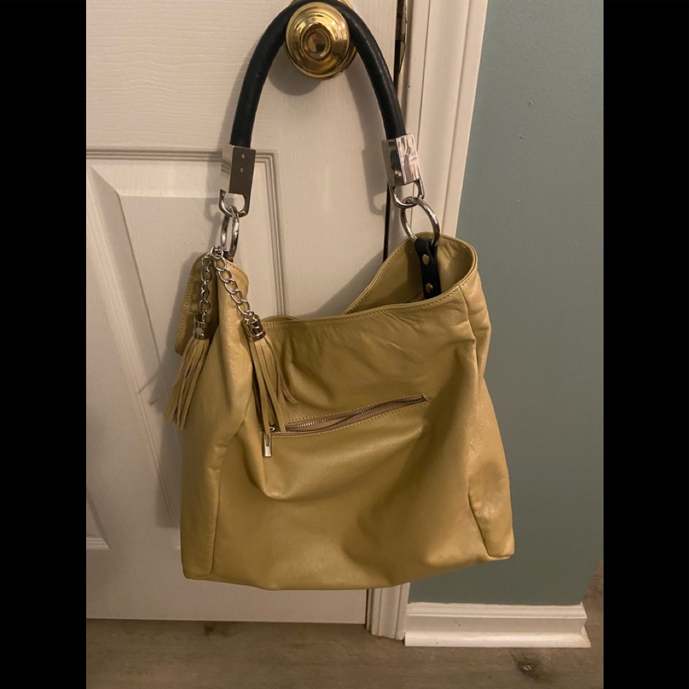 Gianni Conti leather bag - mustard color